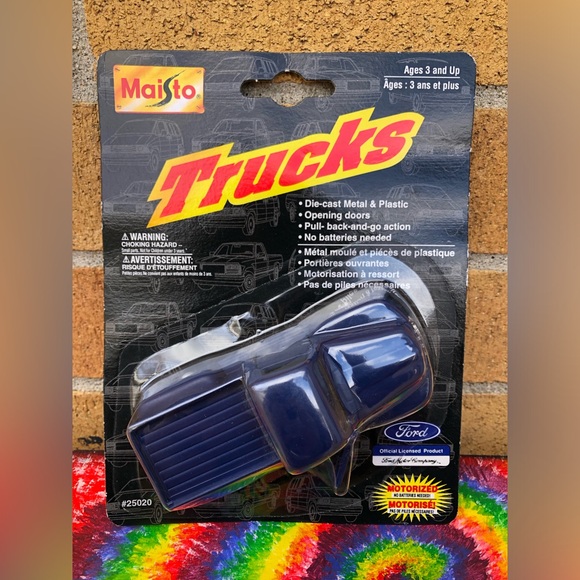 Maisto Vintage Ford Blue Pickup truck 1950s Die cast motorized toy car 1998 💙 - Picture 2 of 11